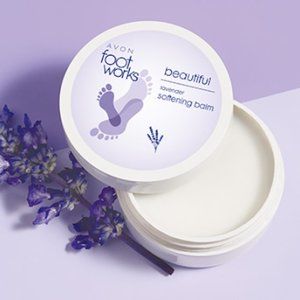 Avon Foot Works Lavender Softening Balm cream